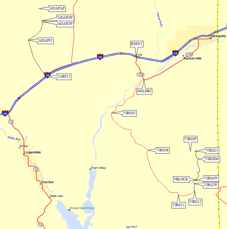 Virgin and Moapa Peaks