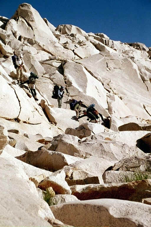 Slabs down to Kern Kaweah River