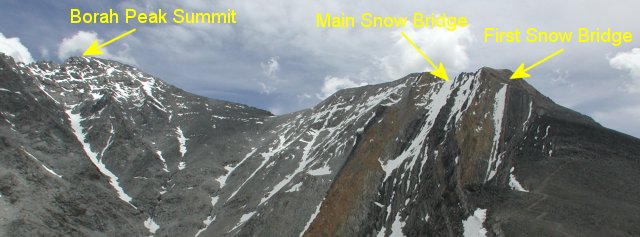 Ridgeline Leading up to Borah Peak