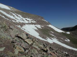 Looking back toward Gunsight Pass