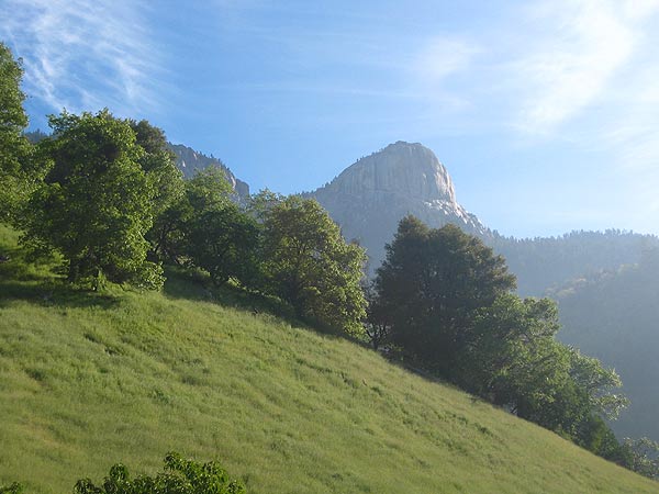 Homer's Nose from grassy ridge