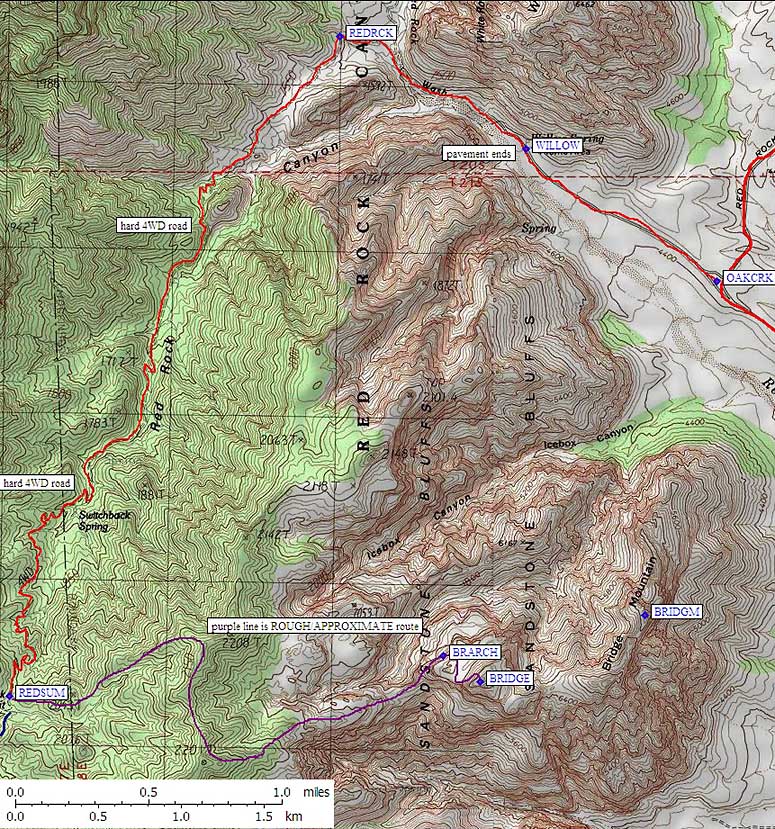 Bridge topo map