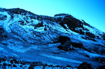 Western Breach with fresh snow