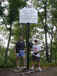 Marker at the Maryland Highpoint