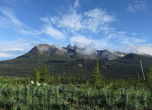 storm clearing near trailhead